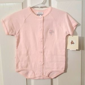 NWT Carter's Light Pink Snap Onesie Ruffle Back Baby Girl 6-9 Months